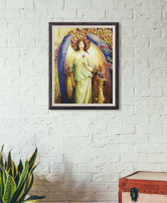 Angel of Spring Framed Painting In Room
