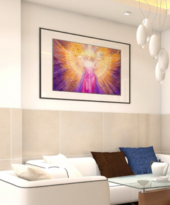 Angel of Wisdom Framed Painting In Living Room