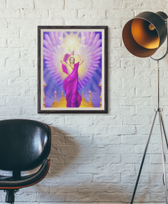 Archangel Michael Framed Painting In Studio