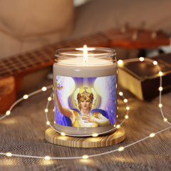 Archangel Michael Soy Candle with Lights