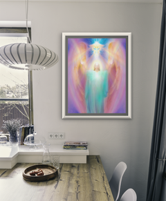 Archangel Raphael Framed Painting in Kitchen